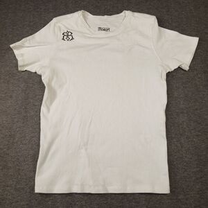 Roar Women's Crew‎ Neck Top Size 2X White Made In The USA 100% Cotton